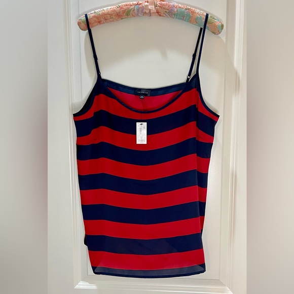 The Limited Tops - Vintage NWT The Limited Blue and Red Striped Camisole Size XL